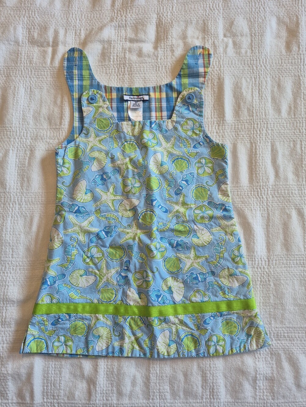 Hartstrings girls size 3T reversible sleeveless dress VGUC